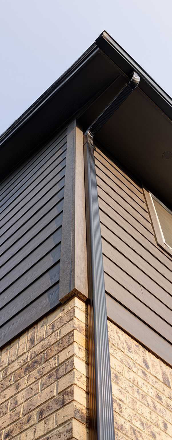 A wide variety of siding profiles and colors