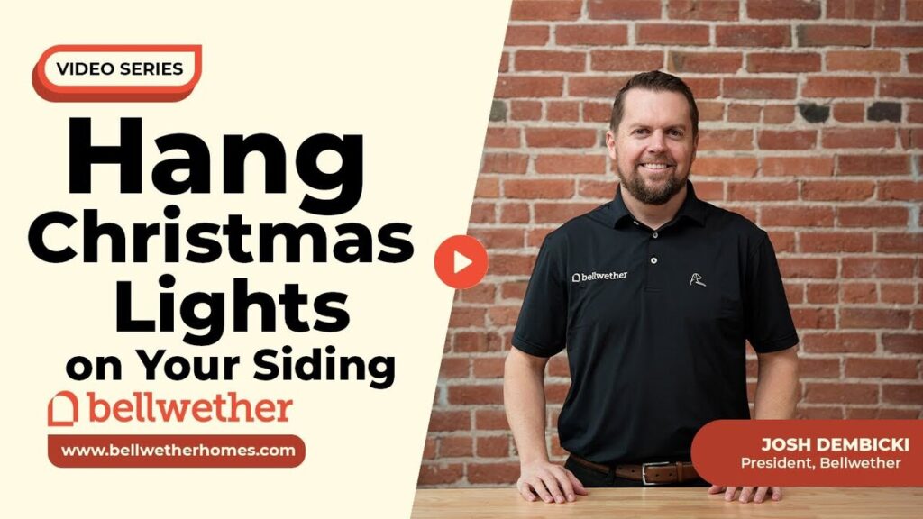 hang christmas lights on your siding